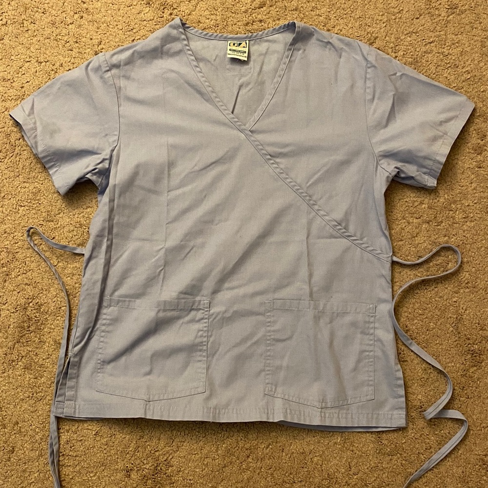 Light Blue XS Scrub Top UA